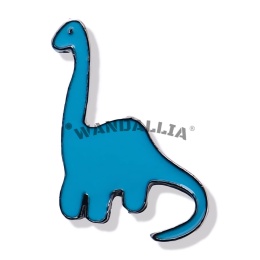 WANDALLIA Pin Niebieski Dinozaur Brontozaur Przypinka Apatozaur
