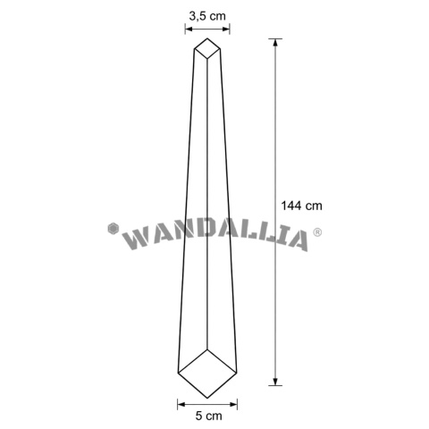 WANDALLIA Butelkowa Zieleń Krawat Męski Wąski Śledzik Zielony KR-M-2